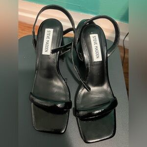 Steve Madden Black Strappy Heels